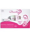 Bamboo Colored Washcloth 25x25 cm 6 Ultra-Soft washcloth for Sensitive and Delicate Skin